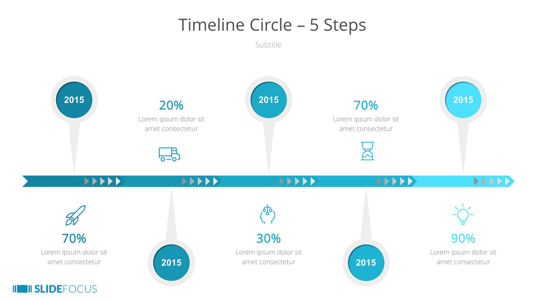 Timeline Circle 5 Steps