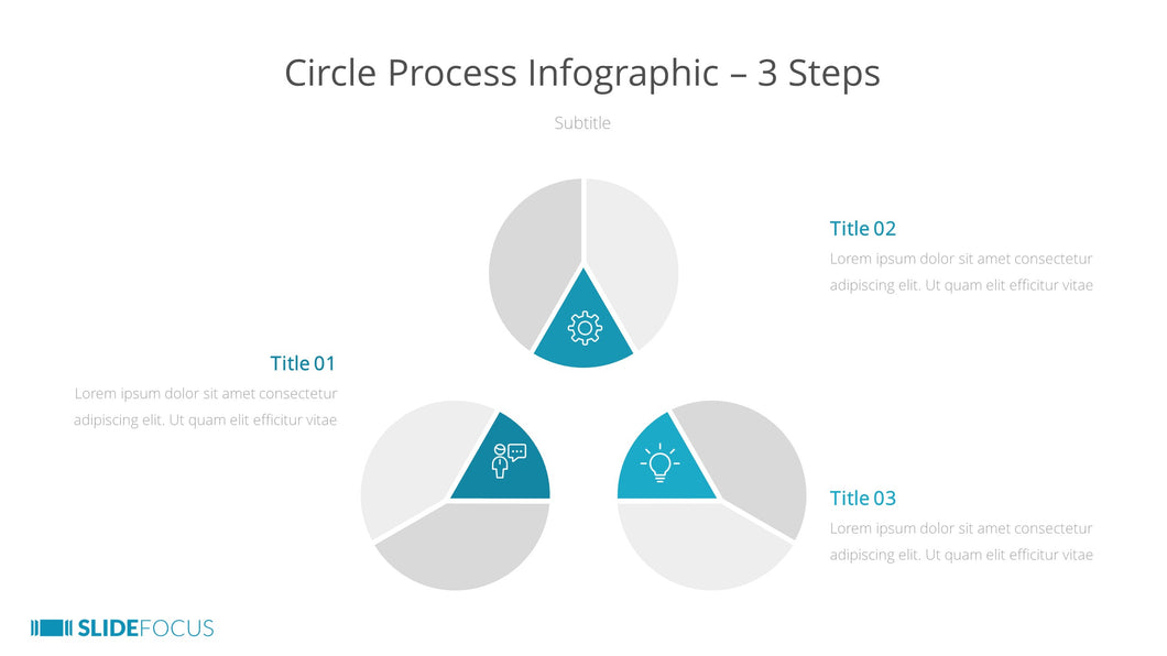 Circle Process Infographic 3 Steps