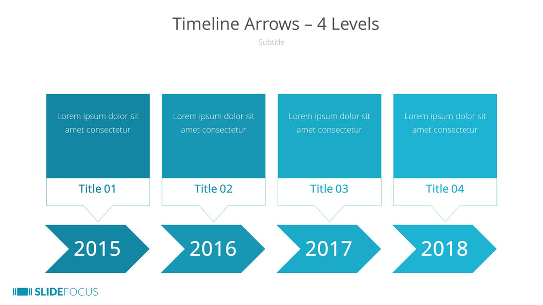 Timeline Arrows 4 Levels