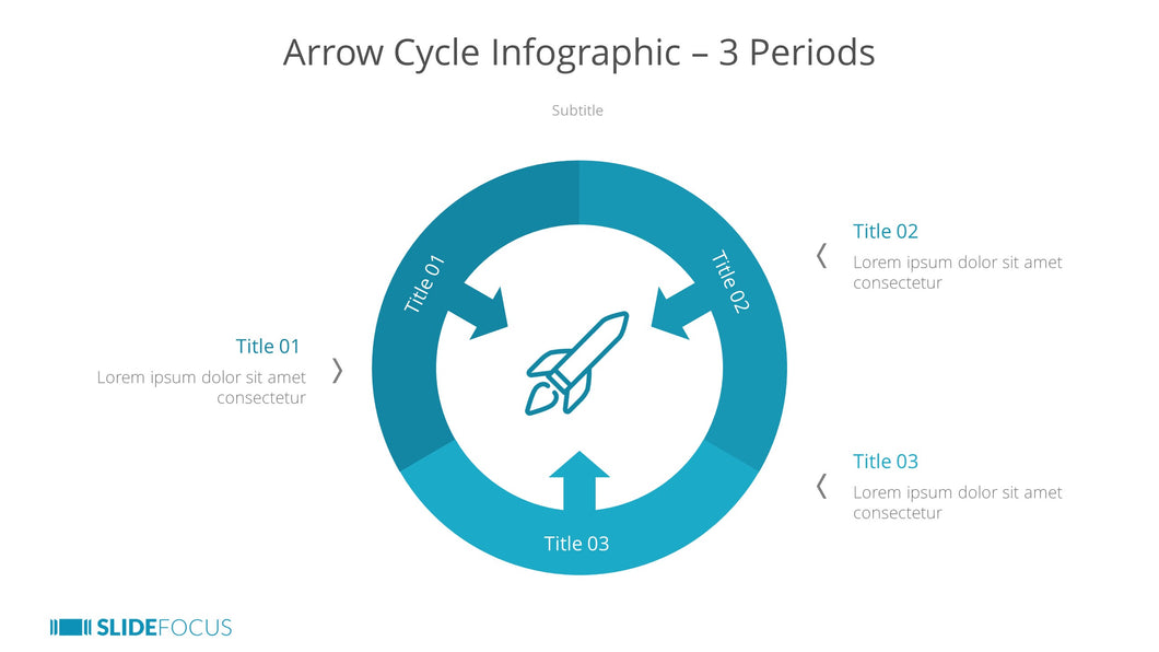 Arrow Cycle Infographic 3 Periods