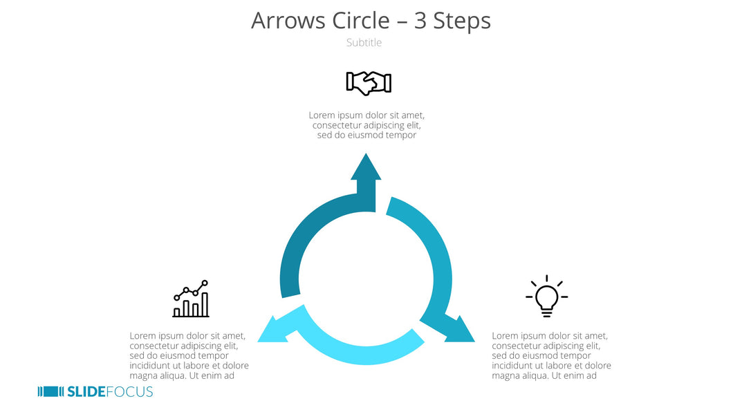 Arrows Circle 3 Steps