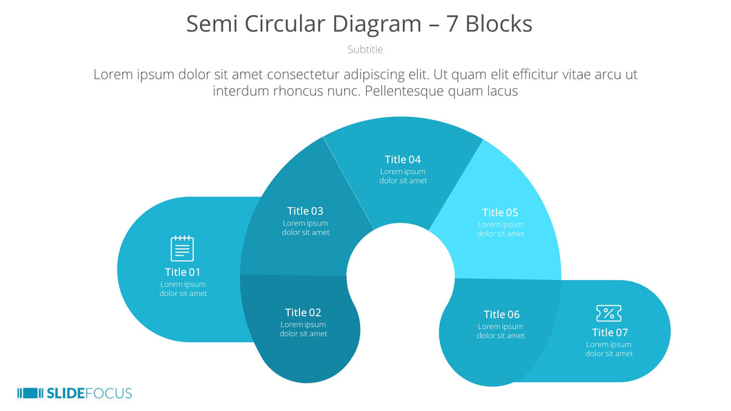 Semi Circular Diagram 7 Blocks