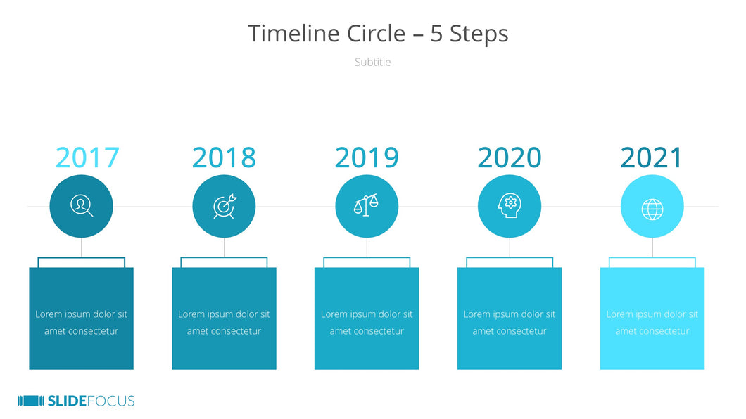 Timeline Circle 5 Steps