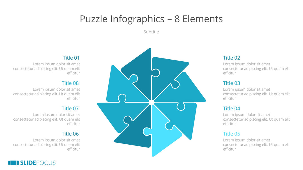 Puzzle Infographics 8 Elements