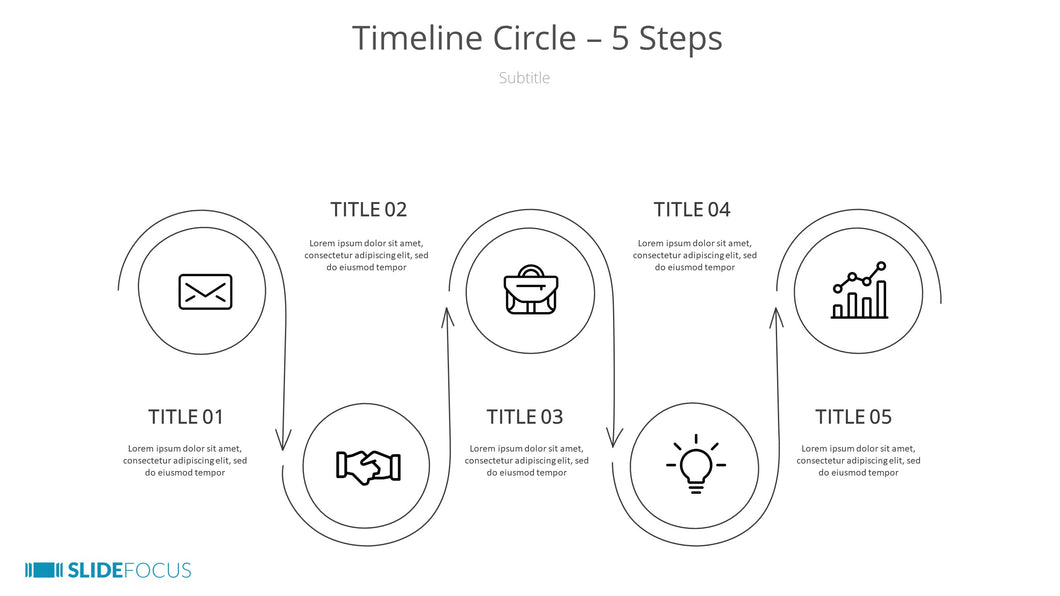 Timeline Circle 5 Steps