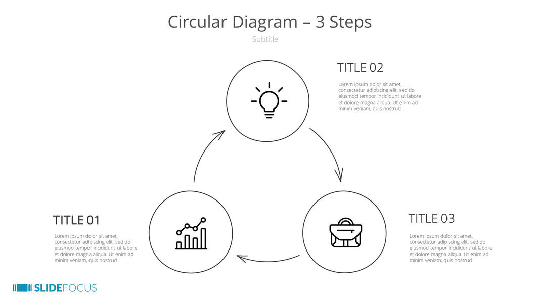Circular Diagram 3 Steps