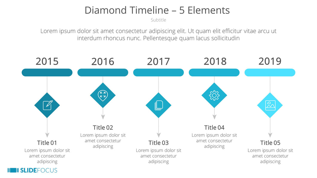 Diamond Timeline 5 Elements