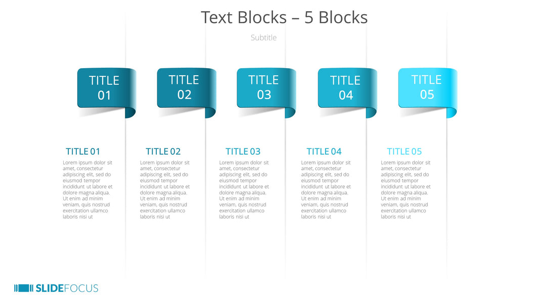 Text Blocks 5 Blocks