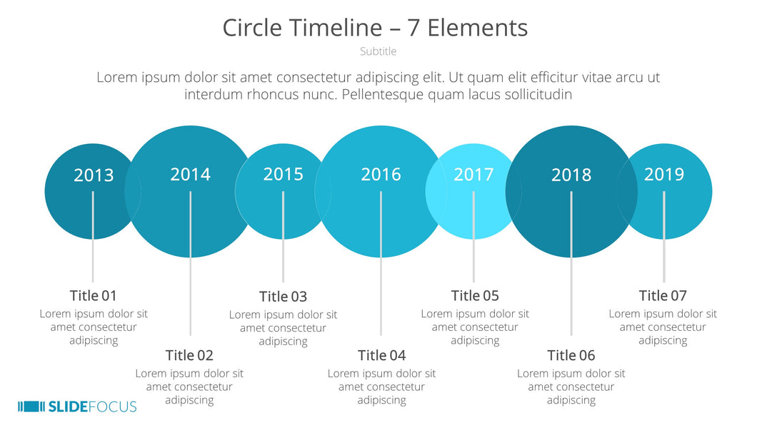 Circle Timeline 7 Elements