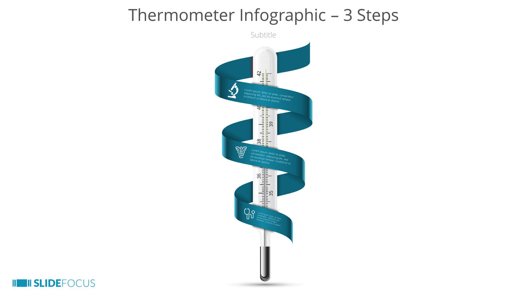 Thermometer Infographic 3 Steps