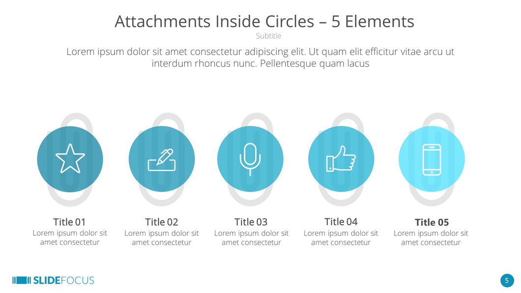 Attachments Inside Circles 5 Elements