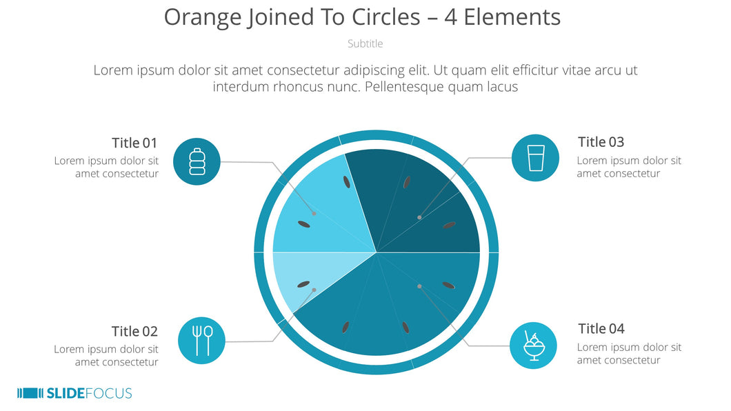 Orange Joined To Circles 4 Elements