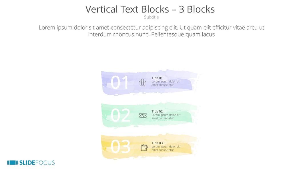Vertical Text Blocks 3 Blocks