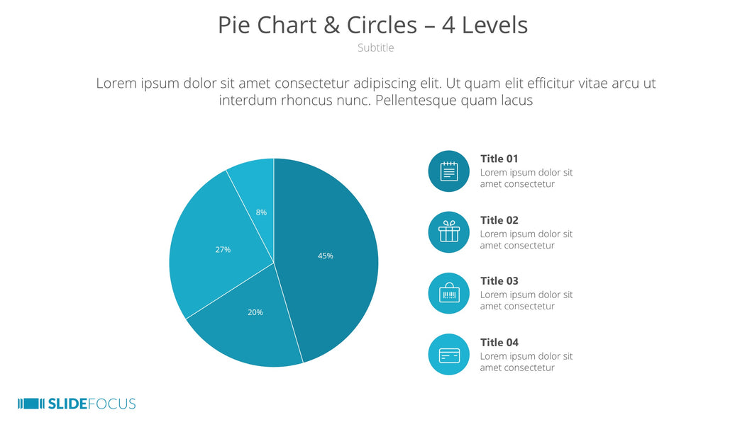 Pie Chart Circles 4 Levels
