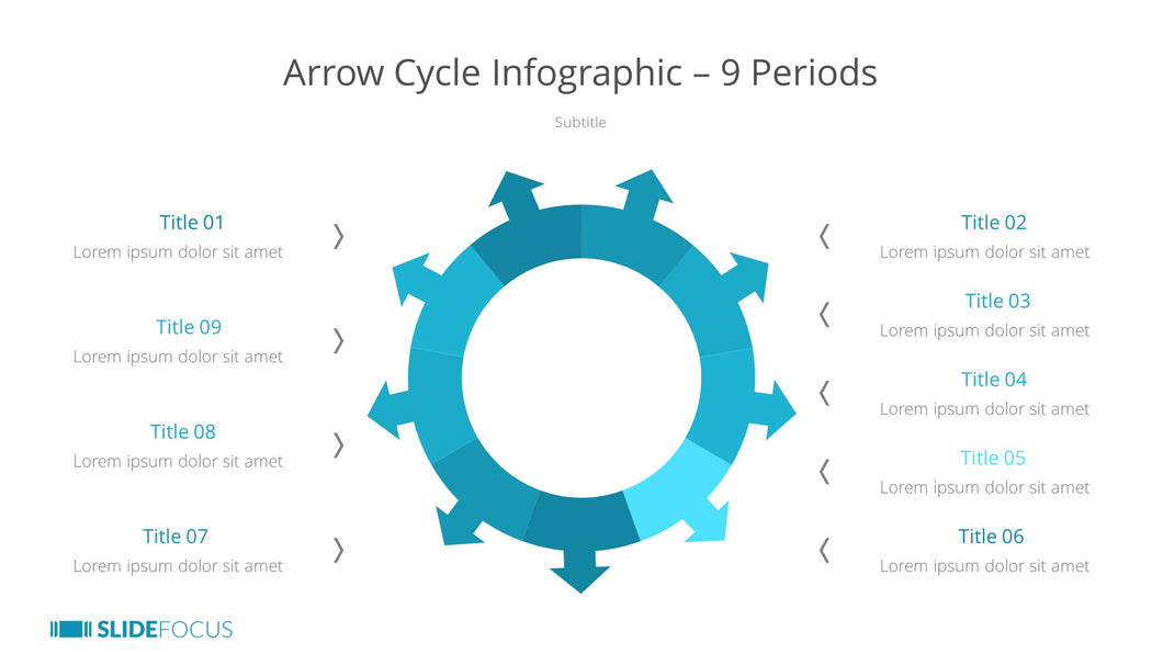 Arrow Cycle Infographic 9 Periods