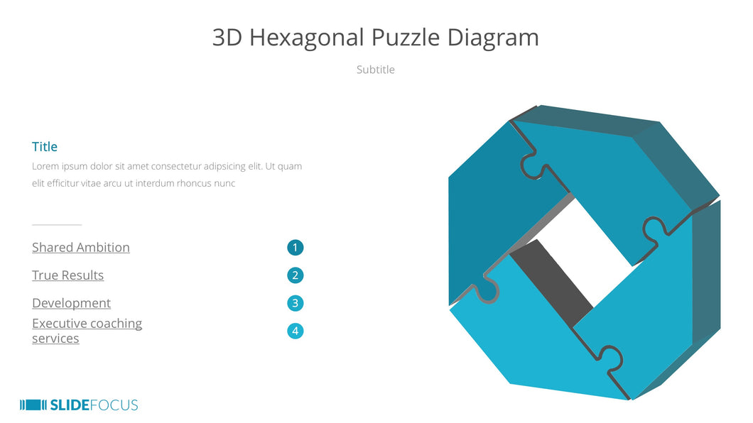 3D Hexagonal Puzzle Diagram