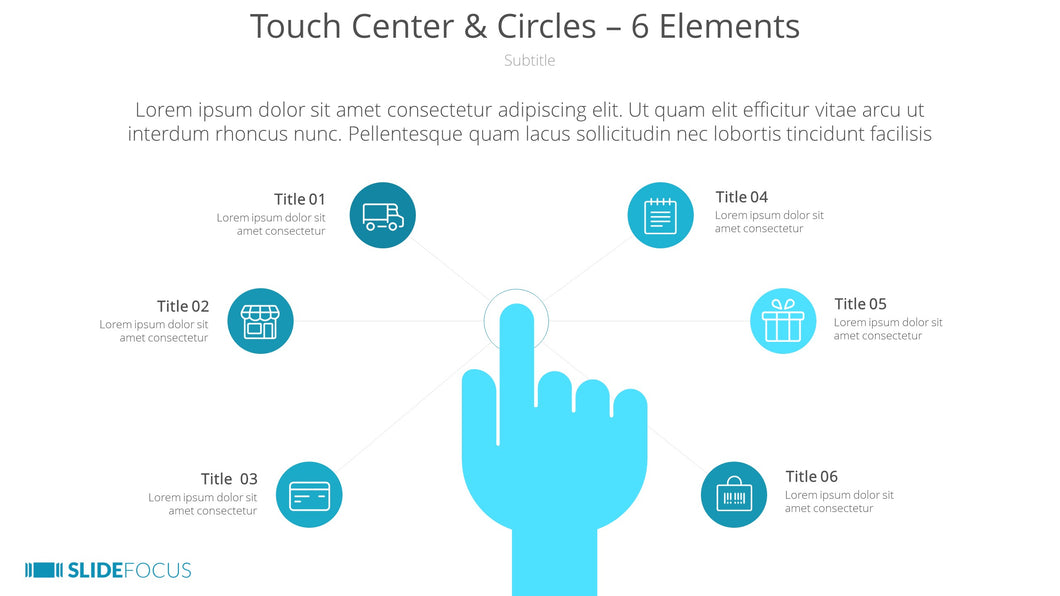 Touch Center Circles 6 Elements