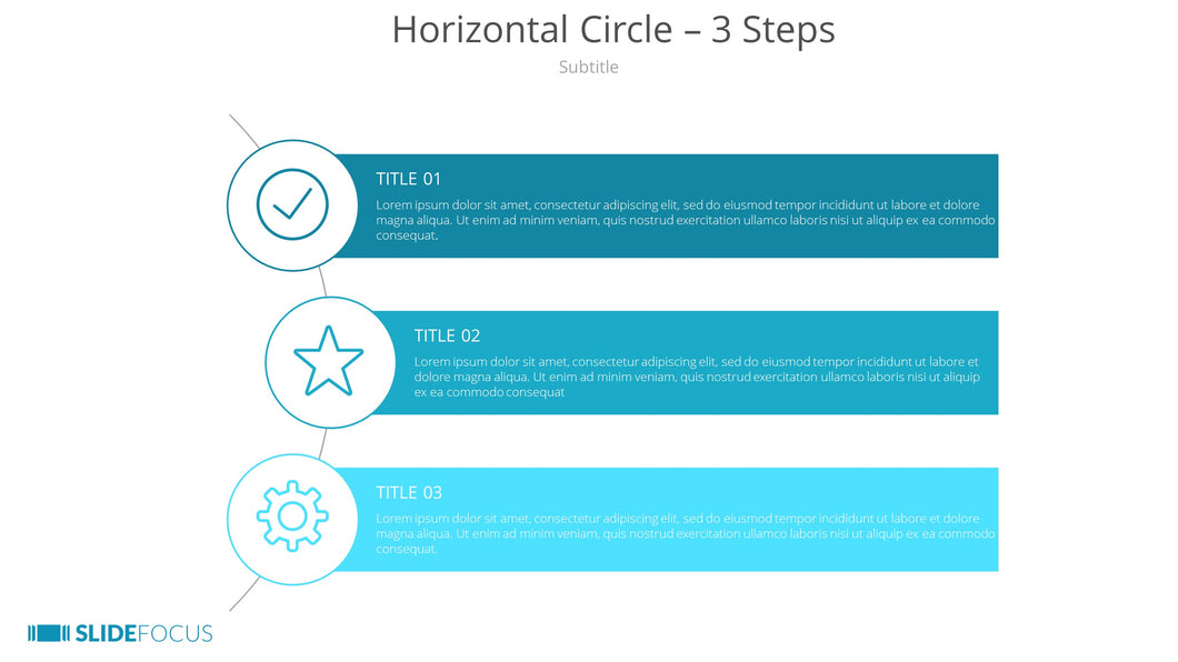 Horizontal Circle 3 Steps
