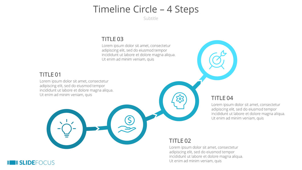 Timeline Circle 4 Steps