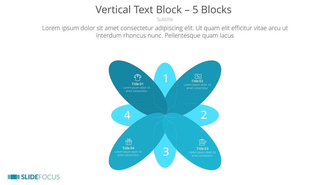 Vertical Text Block 5 Blocks