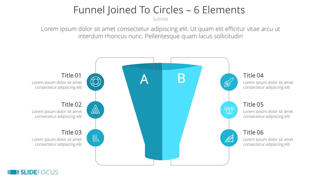 Funnel Joined To Circles 6 Elements