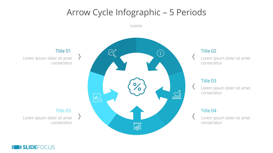 Arrow Cycle Infographic 5 Periods