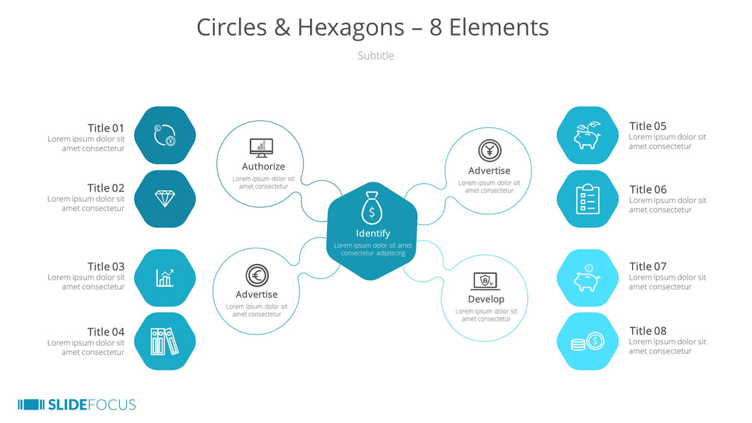 Circles Hexagons 8 Elements