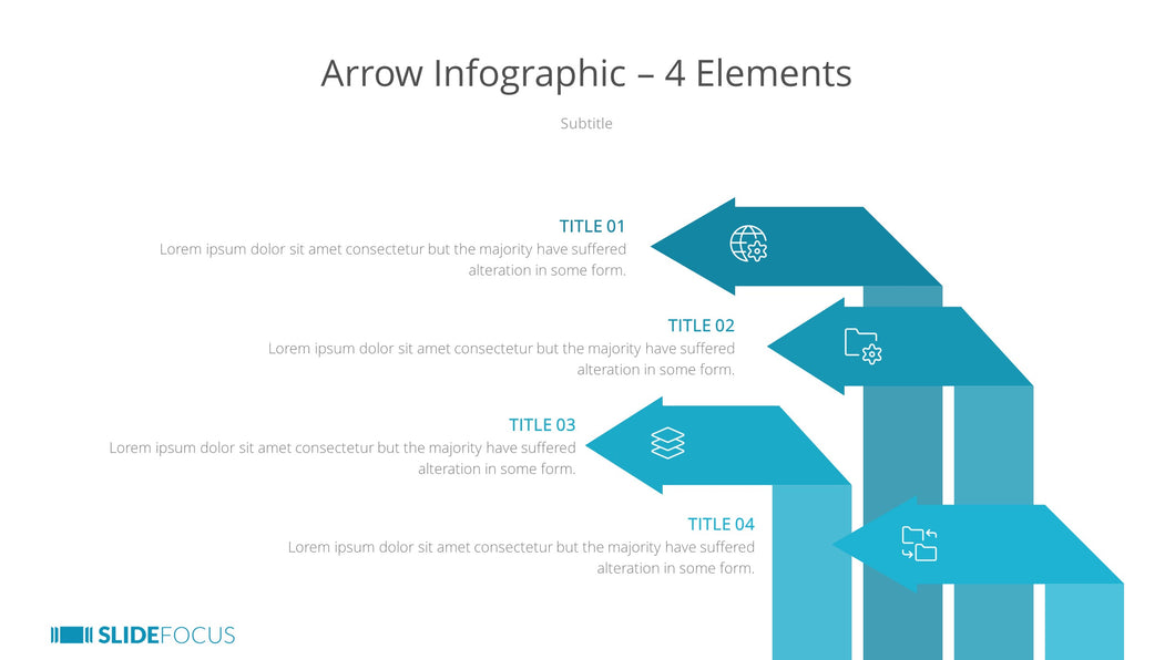 Arrow Infographic 4 Elements