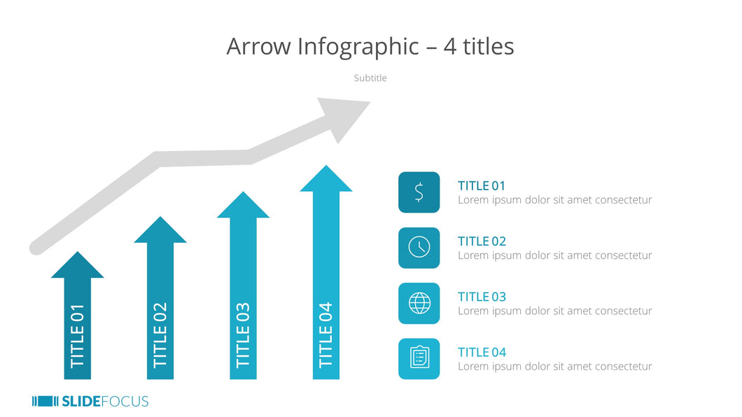 Arrow Infographic 4 titles