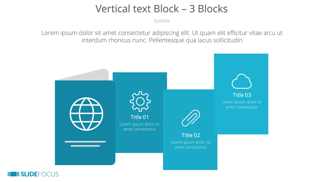 Vertical text Block 3 Blocks