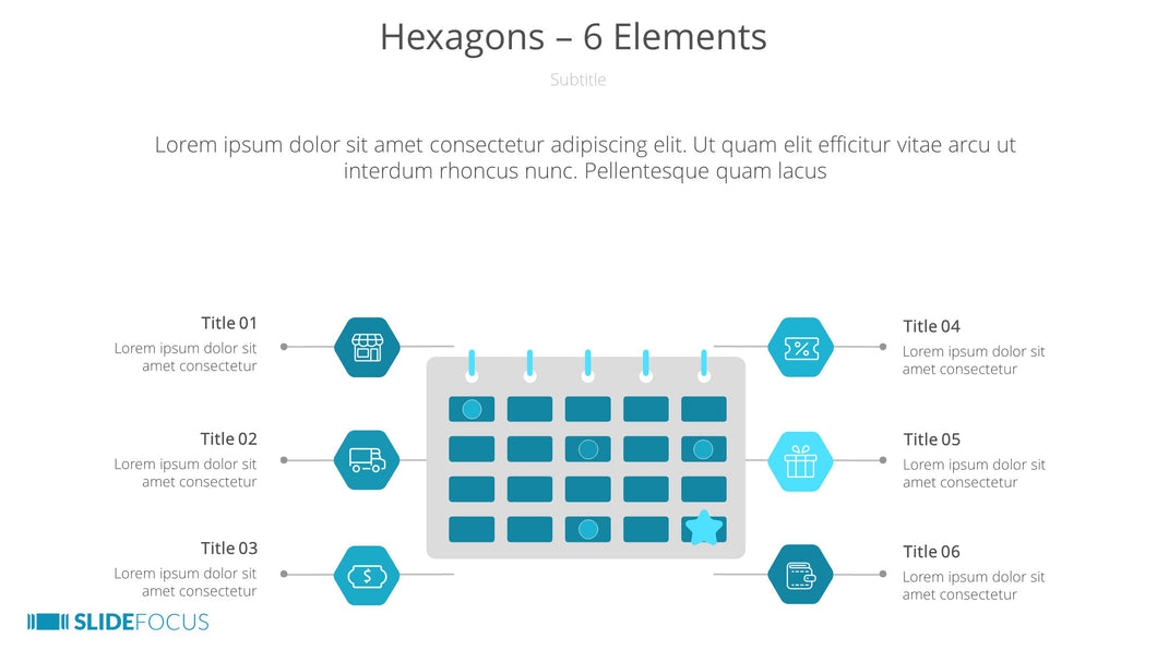 Hexagons 6 Elements